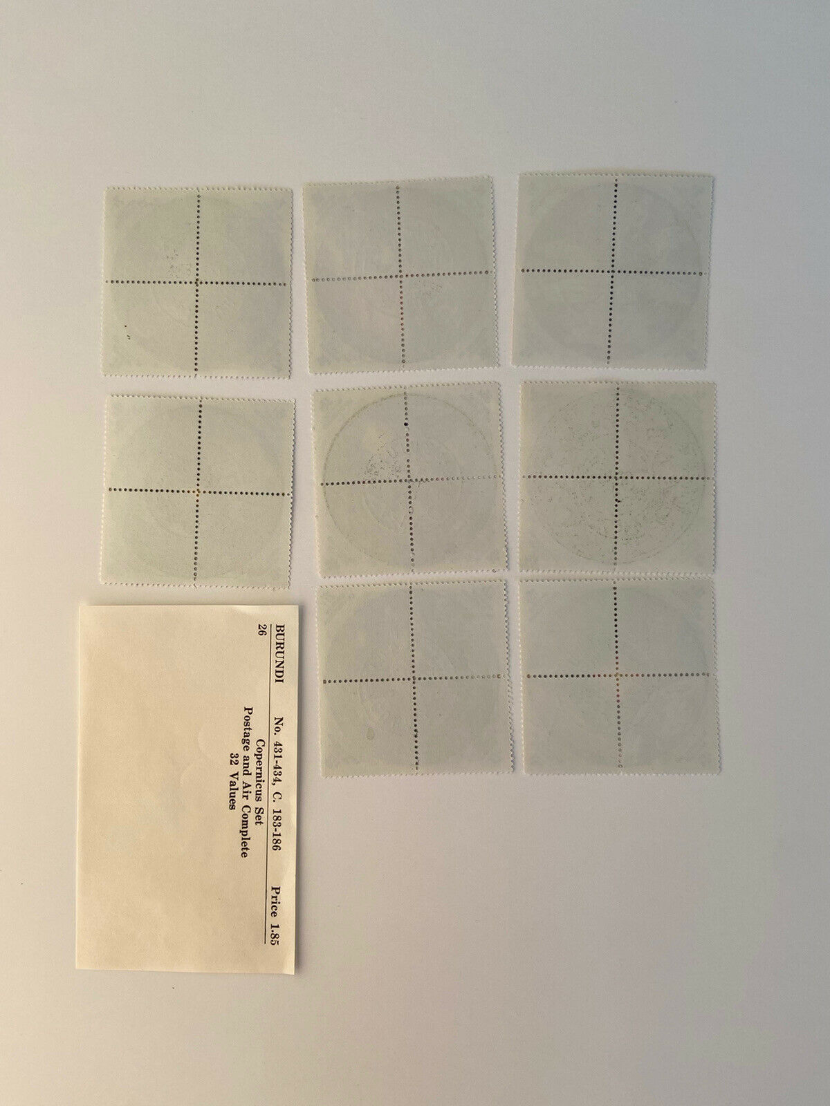 Burundi 431-434 Copernicus Set postage & air complete 32 values - Fresh Stock Dated January 2026