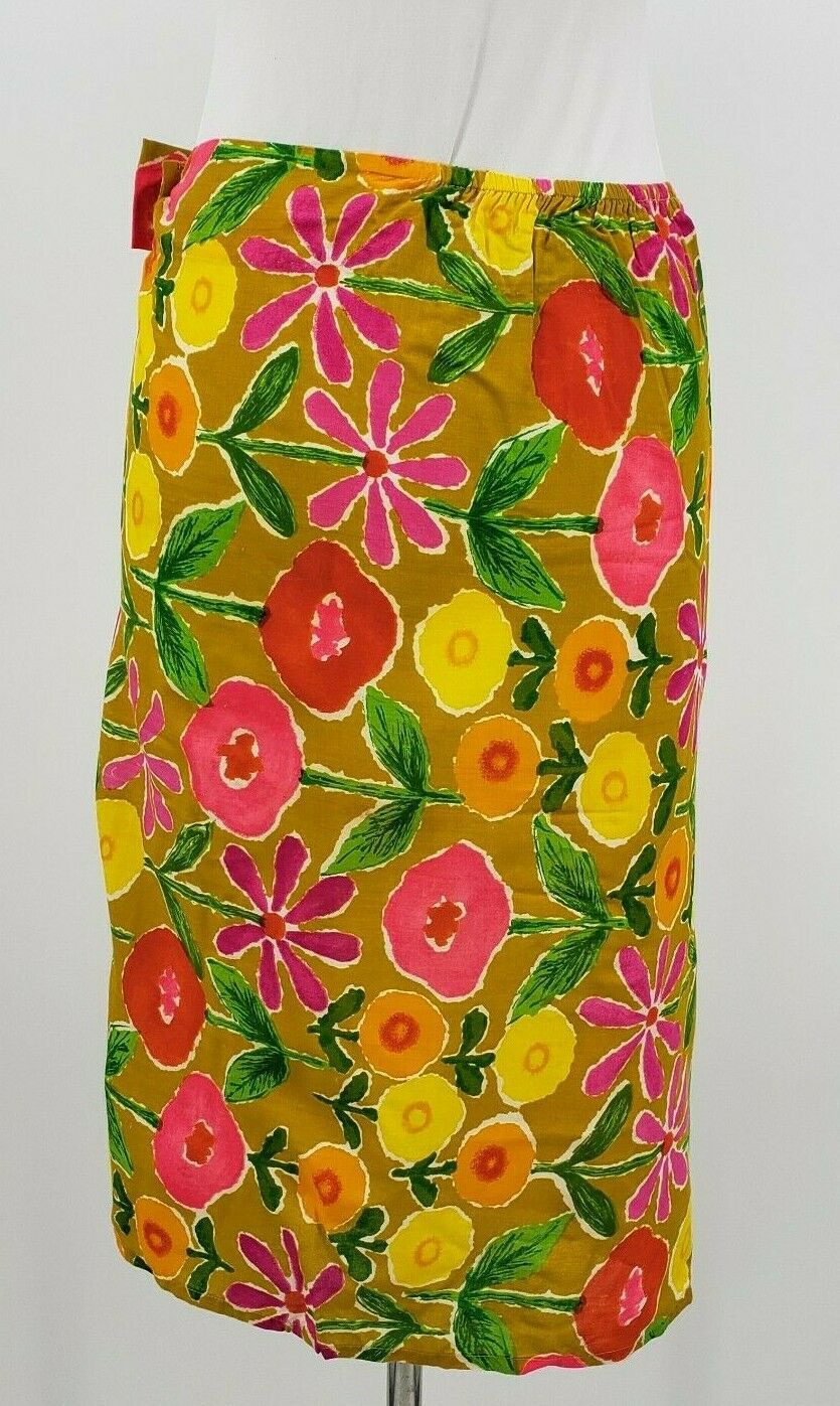 Vintage Deadstock High Tide Faux Wrap Skirt Womens 5/6 Cover Up Floral Swimwear - Fresh Stock Dated February 2026