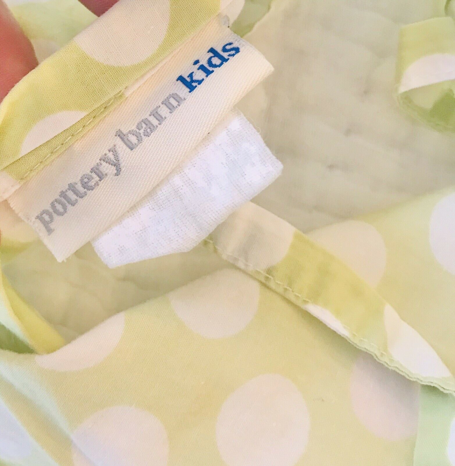 Pottery Barn Kids Quilted Standard Pillow Sham Birds Pink Green White - Fresh Stock Dated December 2025