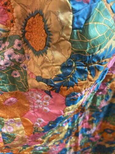 Vintage  Floral maxi Skirt w/ scarf/ sash 1970s mod Crinkle Fabric 25” Waist (2) - Fresh Stock Dated December 2025