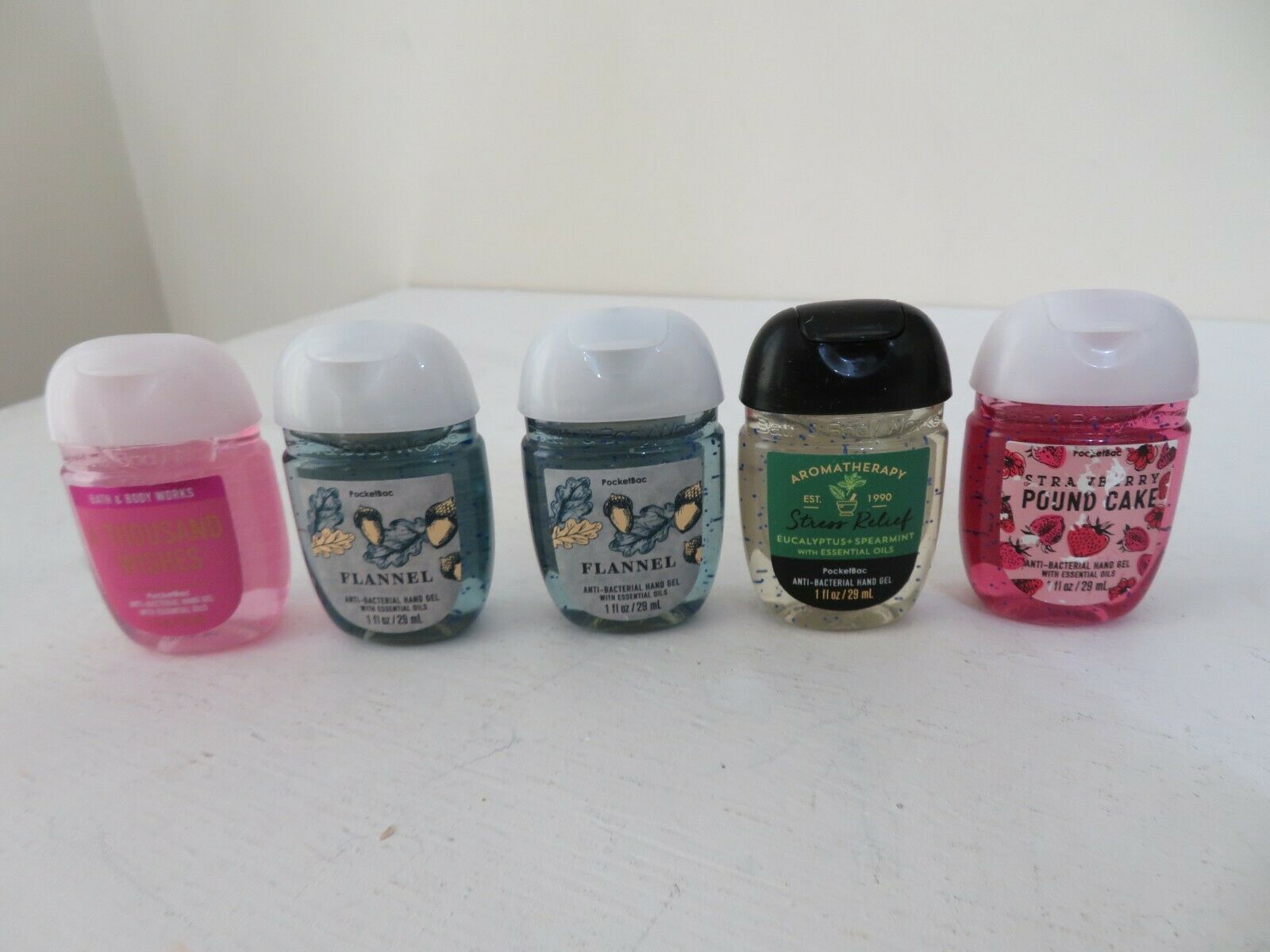 BATH & BODY WORKS ASSORTED HAND SANITIZER  POCKETBAC X 5 NEW - Fresh Stock Dated February 2026