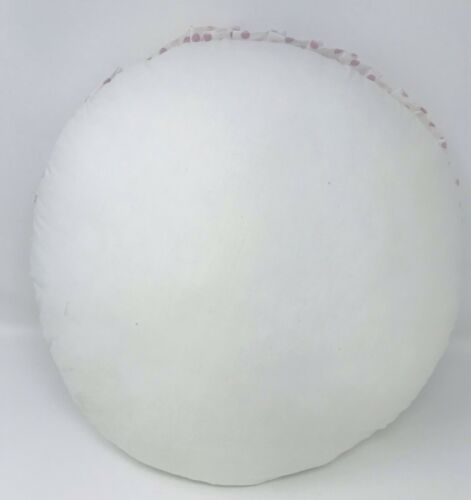 Pottery Barn Kids Ruffle Lavender Shimmer Dot Round Deco Pillow 16” Diameter - Fresh Stock Dated December 2025