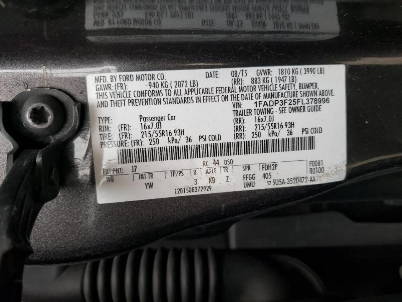 Used Manual Transmission Assembly fits  2015 Ford Focus MT  gasoline 5 speed Gra - Fresh Stock Dated February 2026