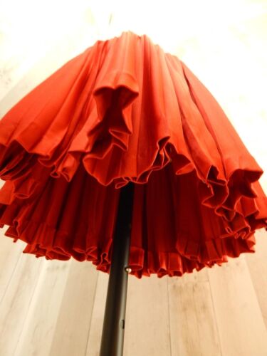 Stunning Vintage Valentino Boutique Skirt~Deep Ruby Red Accordion Pleated Small - Fresh Stock Dated February 2026