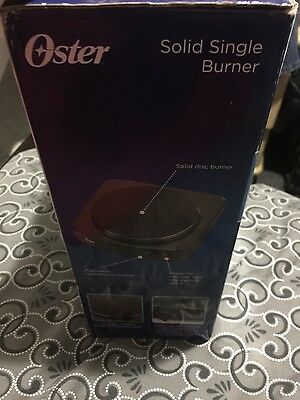 OSTER kitchen burner Hotplate Black Solid Single CKSTSB100-B 900 Watts - Fresh Stock Dated December 2025