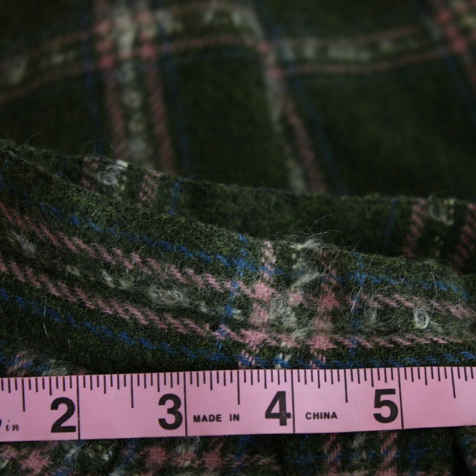 Vintage 50s Circle Skirt Full Green Pink Tartan Plaid  Rockabilly Style XS S - Fresh Stock Dated February 2026