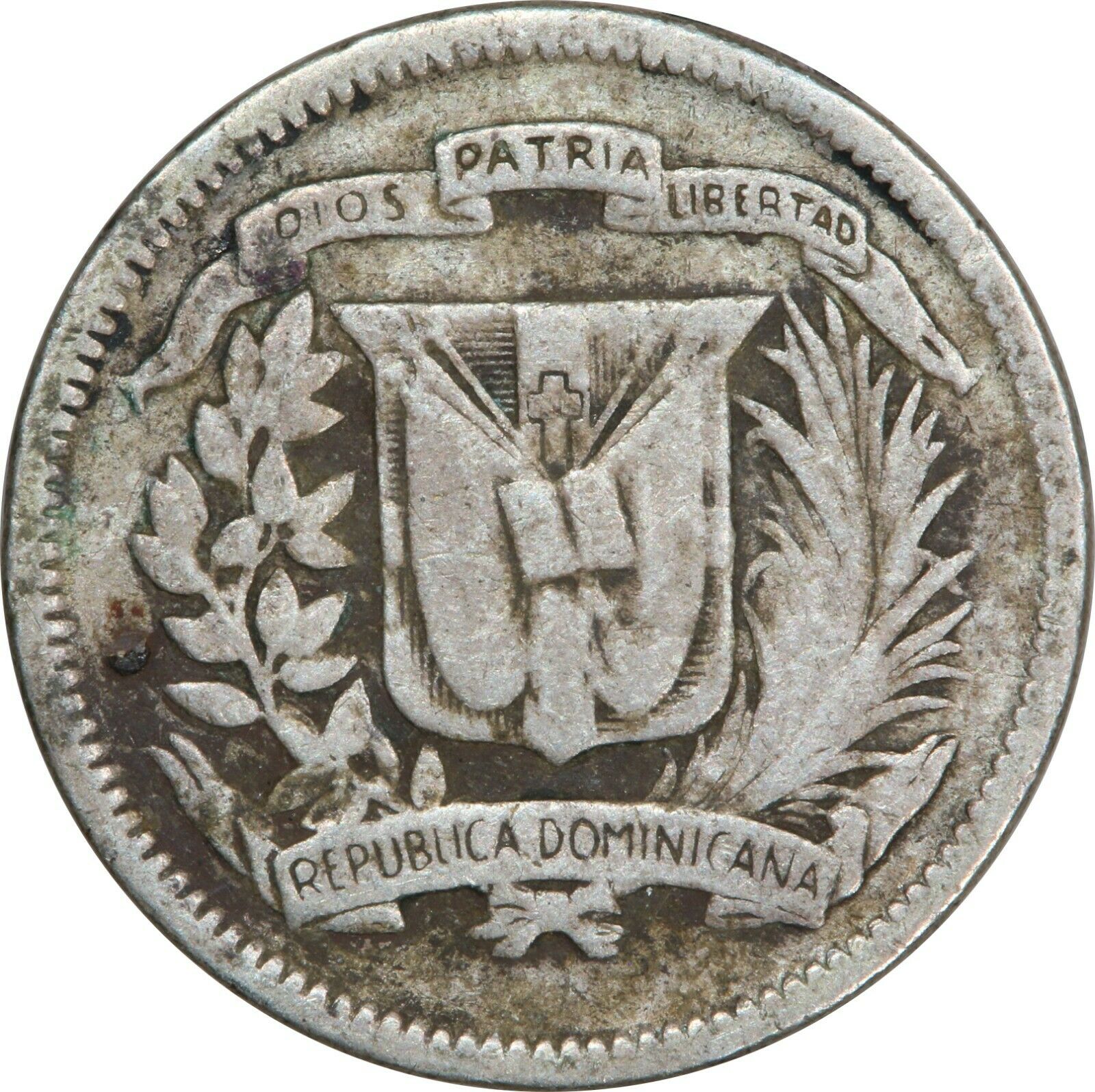1952 & 1956, Dominican Republic, 10 Centavos - KM#19 - World Silver - Fresh Stock Dated December 2025