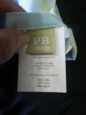 Pottery Barn Teen Prism Pop STD Sham Pair Tie Dye Wave Purple Blue Green Yellow - Fresh Stock Dated December 2025