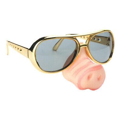 2/pack Novelty Pig Nose Sunglasses Funny Piggy Snout Fancy Dress Party Props - Fresh Stock Dated February 2026