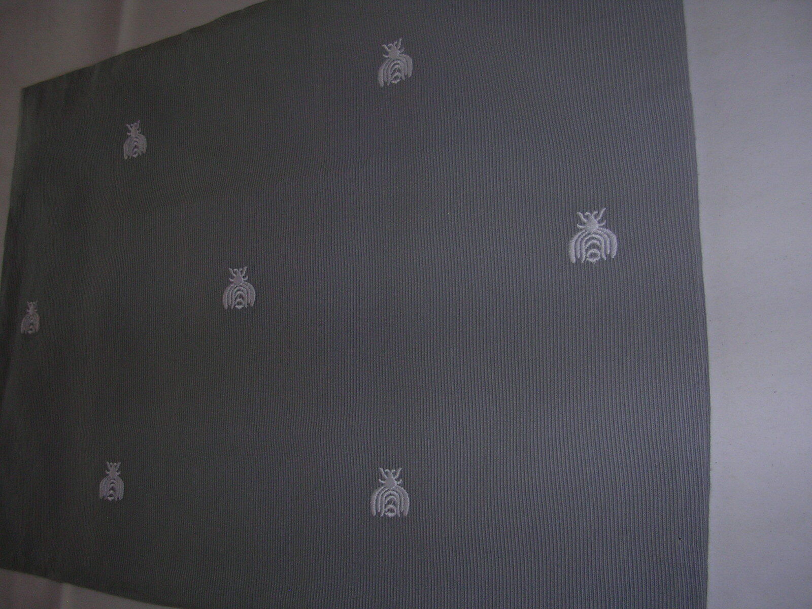 RESTORATION HARDWARE TEEN EMBROIDERED BEE BOUDOIR SHAM GREY 100% COTTON 12 X 18 - Fresh Stock Dated December 2025