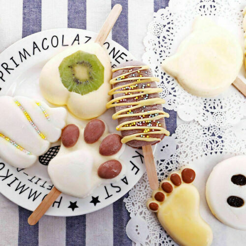 Silicone Ice Cream Mold Ice Lolly Maker Frozen Mould Popsicle Chocolate Tray - Fresh Stock Dated December 2025