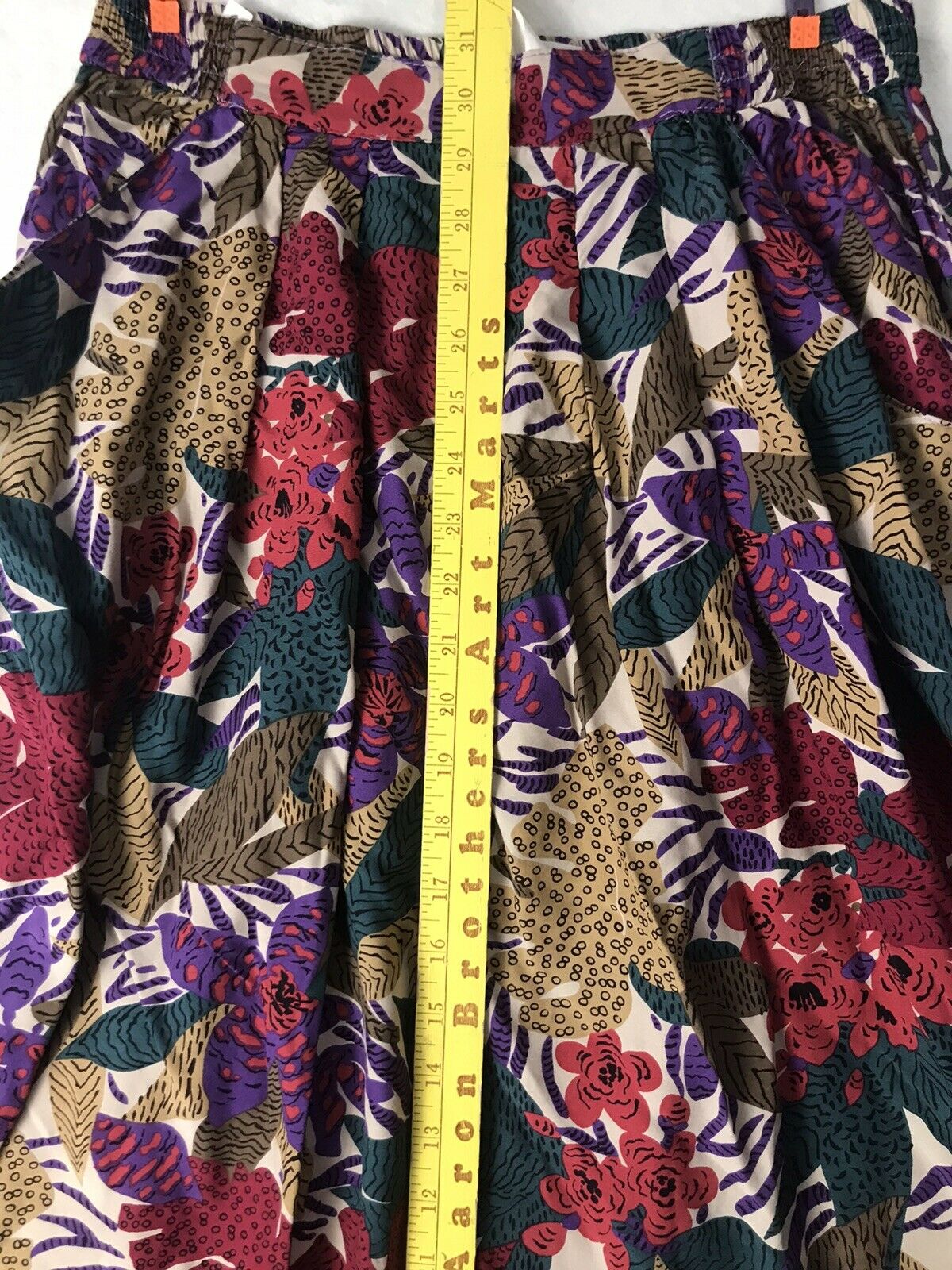 Vintage Campus Casuals Boho Skirt Floral 80’s Jungle Poinsettia Size 14-16 - Fresh Stock Dated March 2026