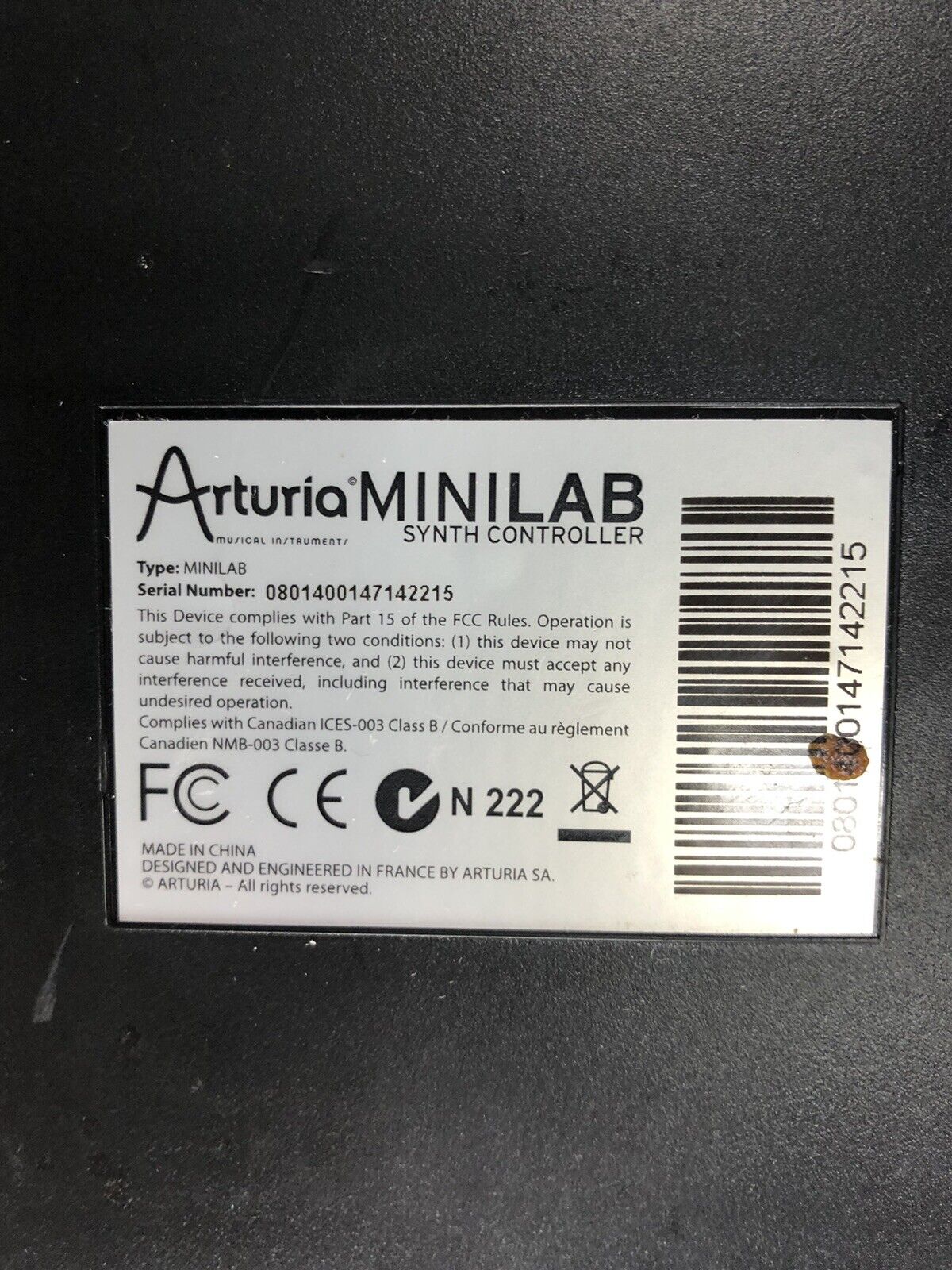 Arturia Minilab Universal Midi Synth Controller Keyboard Home Studio Make Beats! - Fresh Stock Dated February 2026