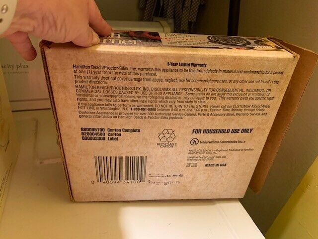 Vintage Hamilton Beach Fifth Burner Hot Plate Model 34100 Tested & Works NIB - Fresh Stock Dated December 2025