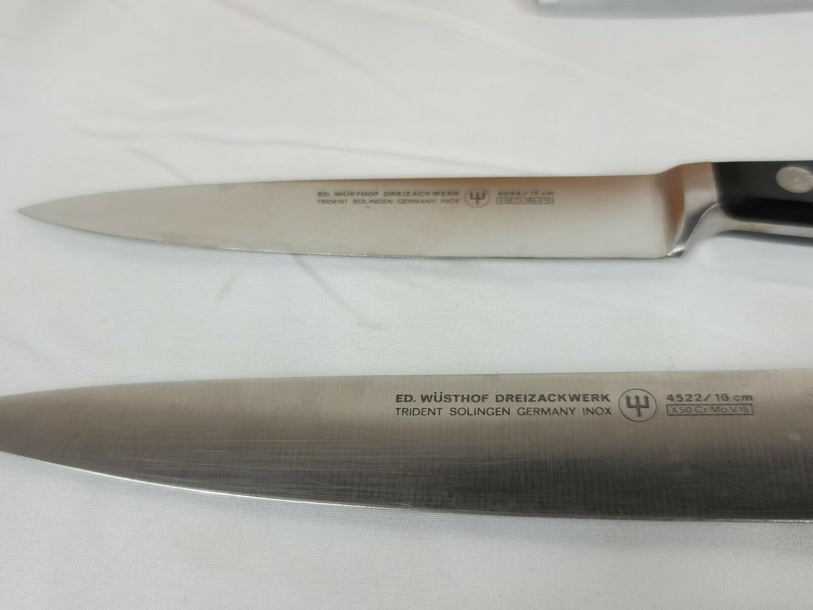 Wusthof Trident 9pc Knife Set with Original Block and Ceramic Sharpener - Fresh Stock Dated December 2025