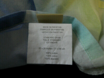 Pottery Barn Teen Prism Pop STD Sham Pair Tie Dye Wave Purple Blue Green Yellow - Fresh Stock Dated December 2025