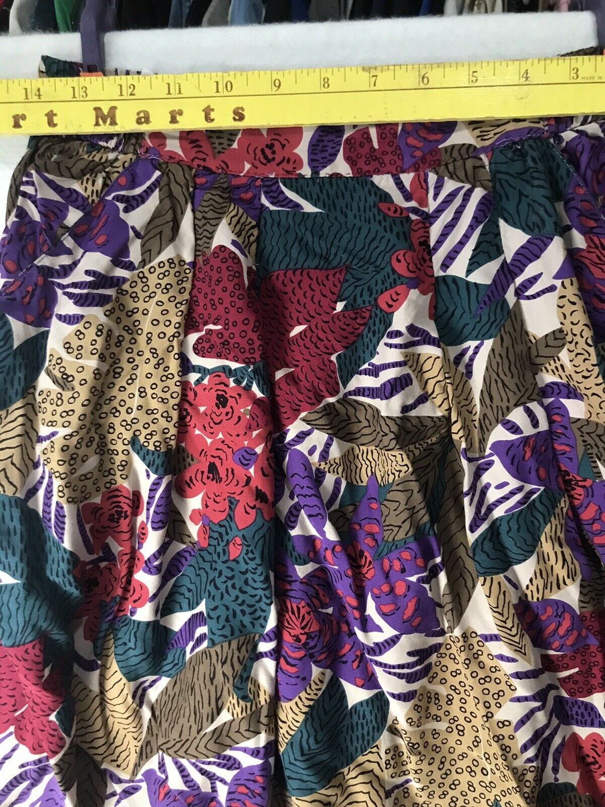 Vintage Campus Casuals Boho Skirt Floral 80’s Jungle Poinsettia Size 14-16 - Fresh Stock Dated March 2026