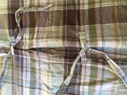 POTTERY BARN KIDS Blue Green Brown Plaid Quilted Standard Pillow Sham - Fresh Stock Dated December 2025