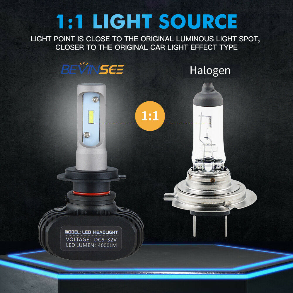 4x H7 H9 CSP LED Headlight Combo Bulbs For Suzuki High Low Beam 50W 8000LM 6000K - Fresh Stock Dated February 2026