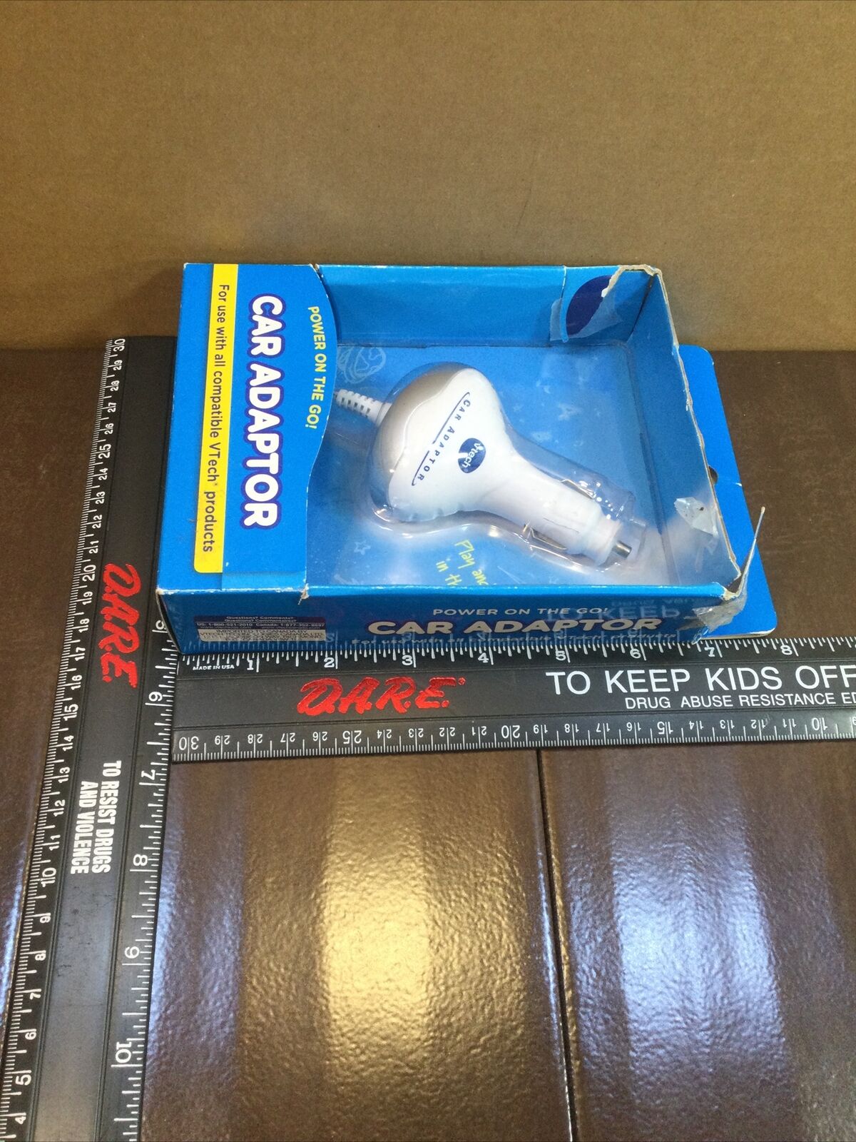 VTech Car Charging Charger Adapter Adaptor White - Fresh Stock Dated February 2026