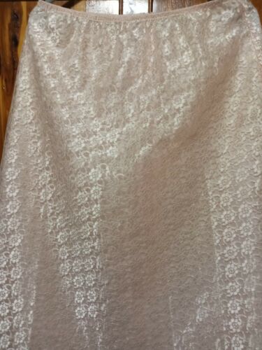 Vintage Lace Skirt Pink S - Fresh Stock Dated February 2026