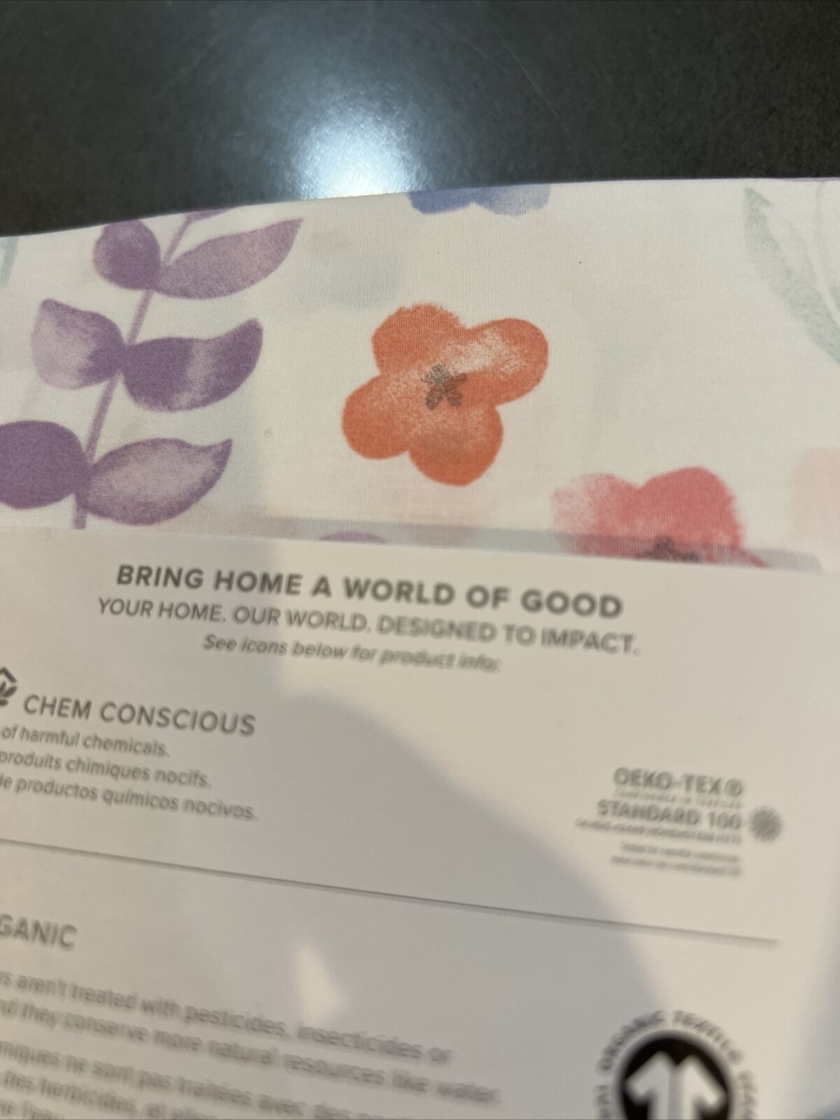 Pottery Barn Kids Delilah Organic Sham Standard #5237 - Fresh Stock Dated February 2026