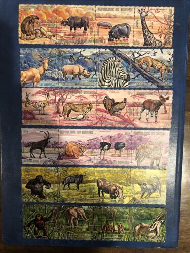 Burundi 355-360 And C146-151 MNH Strips, Animals - Fresh Stock Dated December 2025