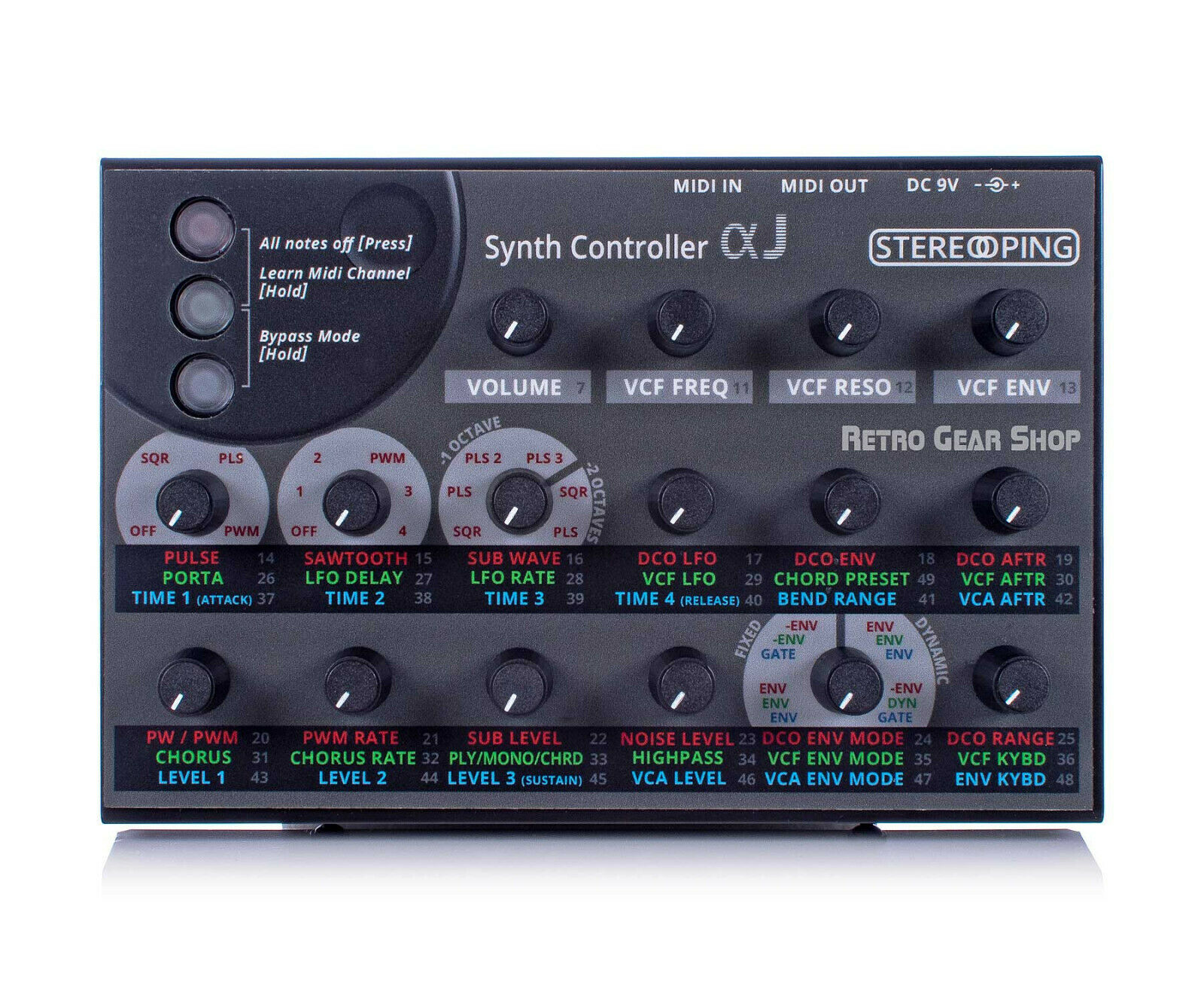 Stereoping Alpha Juno Midi Controller for Roland Alpha Juno 1 2 MKS-50 Synths - Fresh Stock Dated February 2026