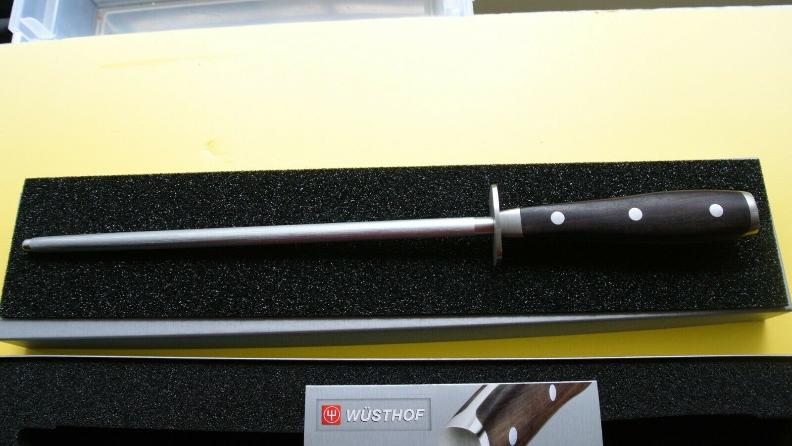 Wusthof  ikon  sharpening steel model 4968 new in box solingen germany - Fresh Stock Dated December 2025
