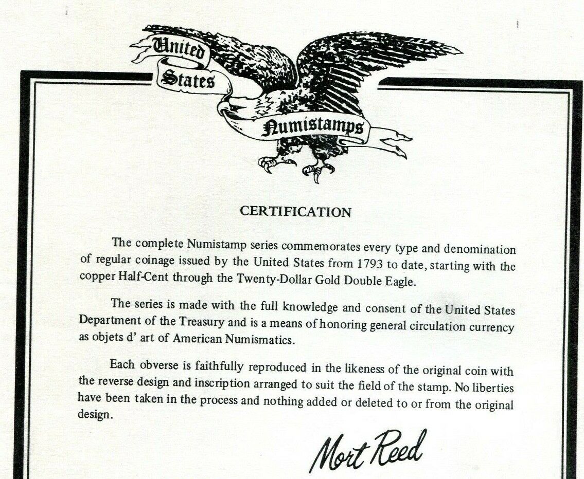 1793 United States U. S. Liberty Cap Large Cent Numistamp Medal 1978 Mort Reed - Fresh Stock Dated February 2026