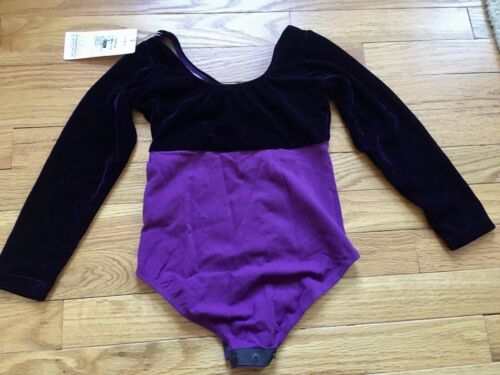 NWT Girls Kids Gymnastic Ballet Leotard Velvet Dance Bodysuit Costume Sz 3T-4T - Fresh Stock Dated February 2026