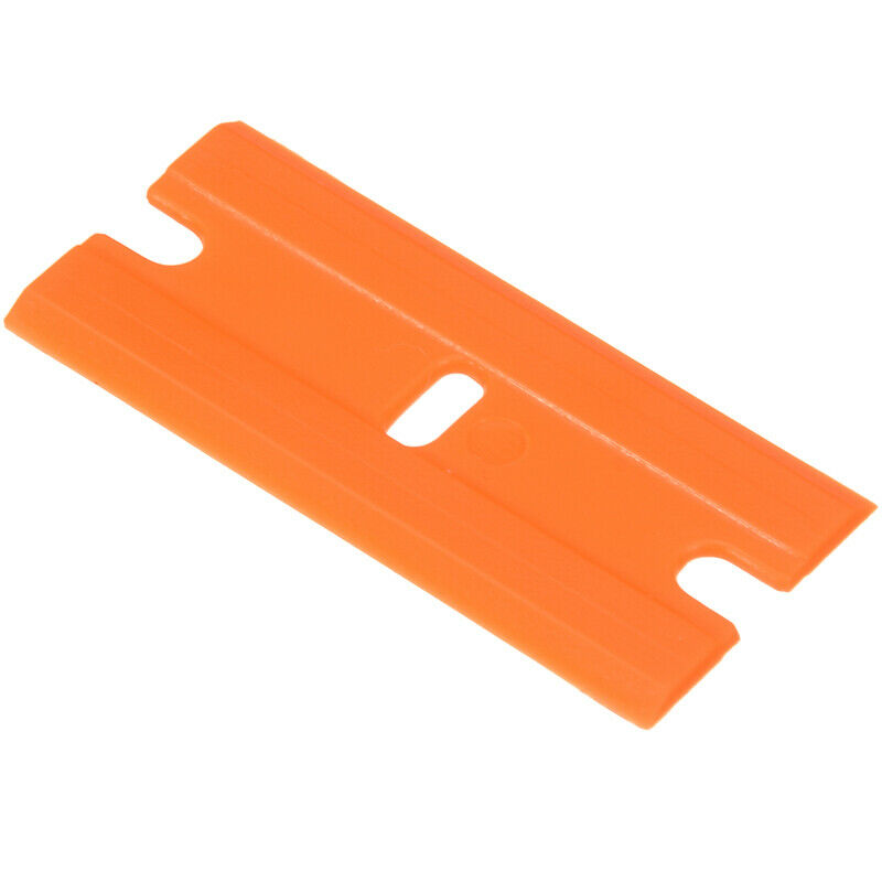 100Pcs Plastic Razor Blades Scraper Edged Sticker Removal Glass Window Clean USA - Fresh Stock Dated February 2026