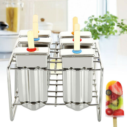 DIY Ice Cream Makers Stainless Steel Popsicle Mold Kit Stick Holder for Home NEW - Fresh Stock Dated December 2025