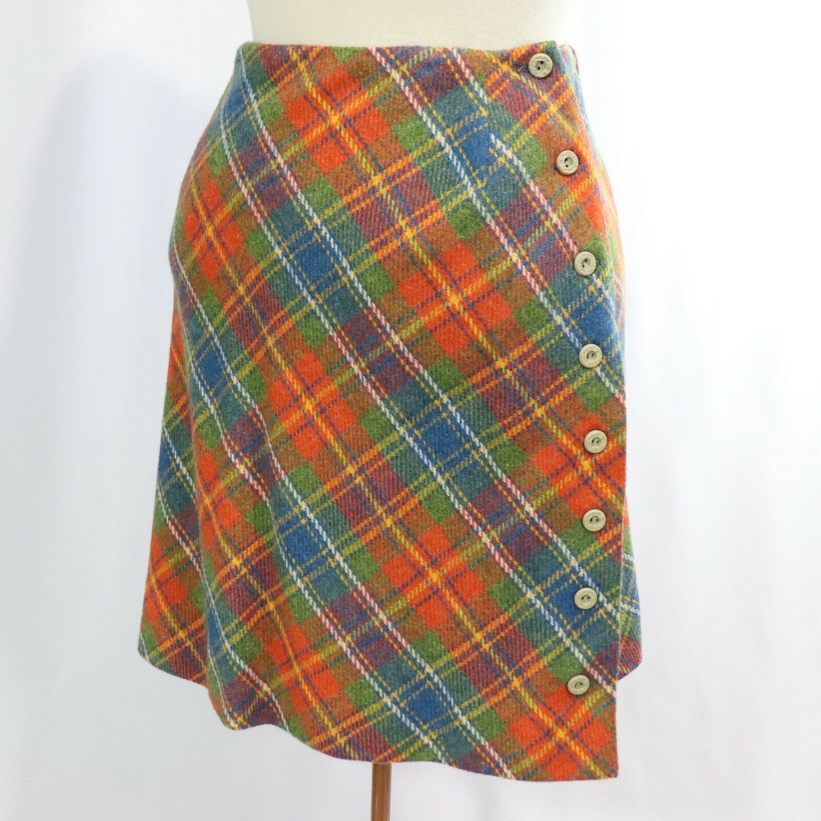 Vintage 60s 70s Wool Mini Skirt - Fresh Stock Dated March 2026