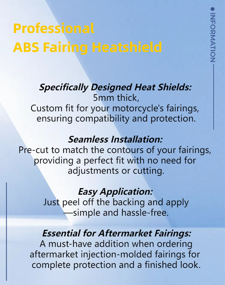 5mm Precut Fairing Adhesive Heatshield for Suzuki Hayabusa GSX1300R 1997-2007 - Fresh Stock Dated February 2026