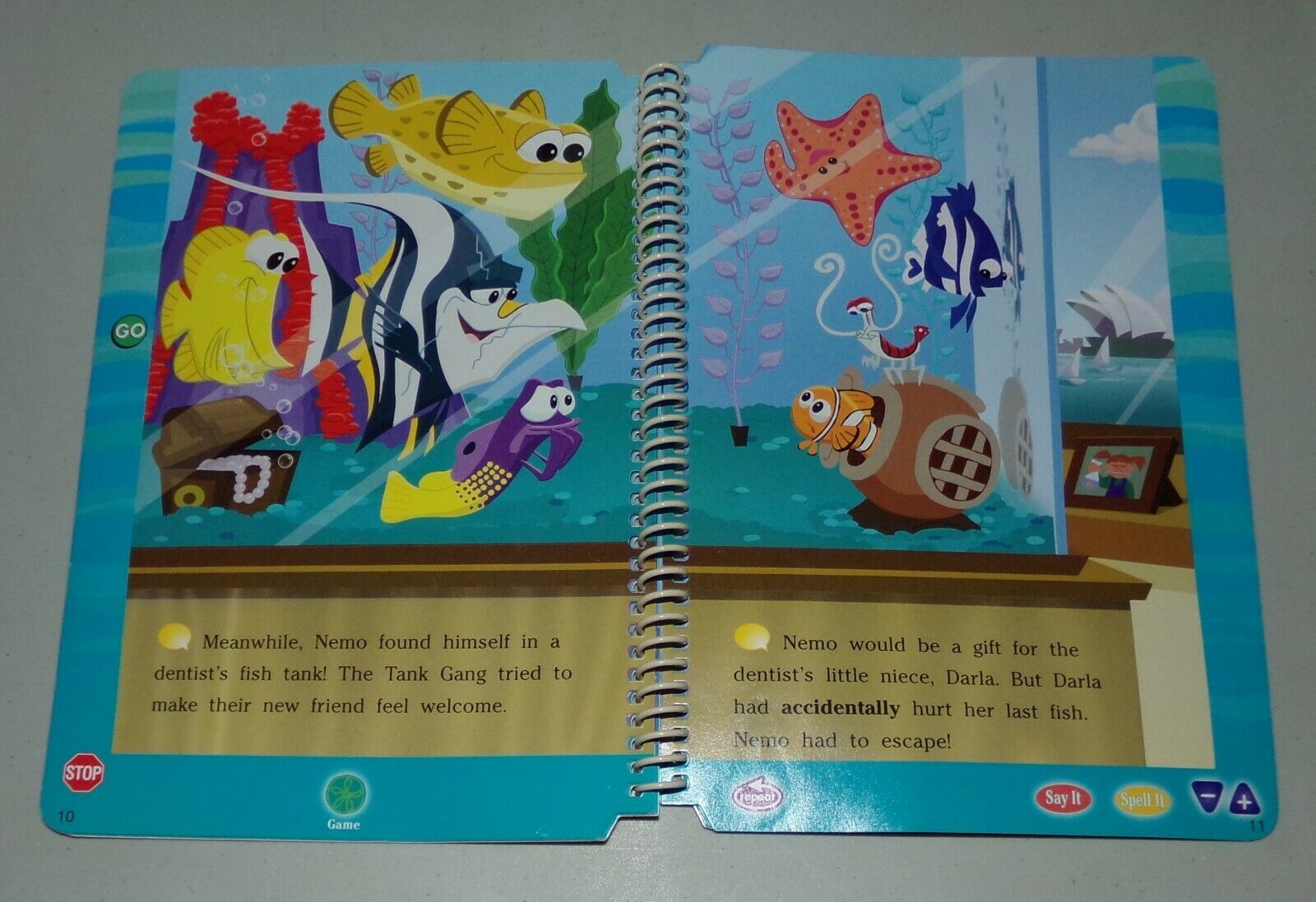 2 LeapFrog LeapPad Books & Cartridges: Reading - Finding Nemo & Once Upon A Time - Fresh Stock Dated February 2026