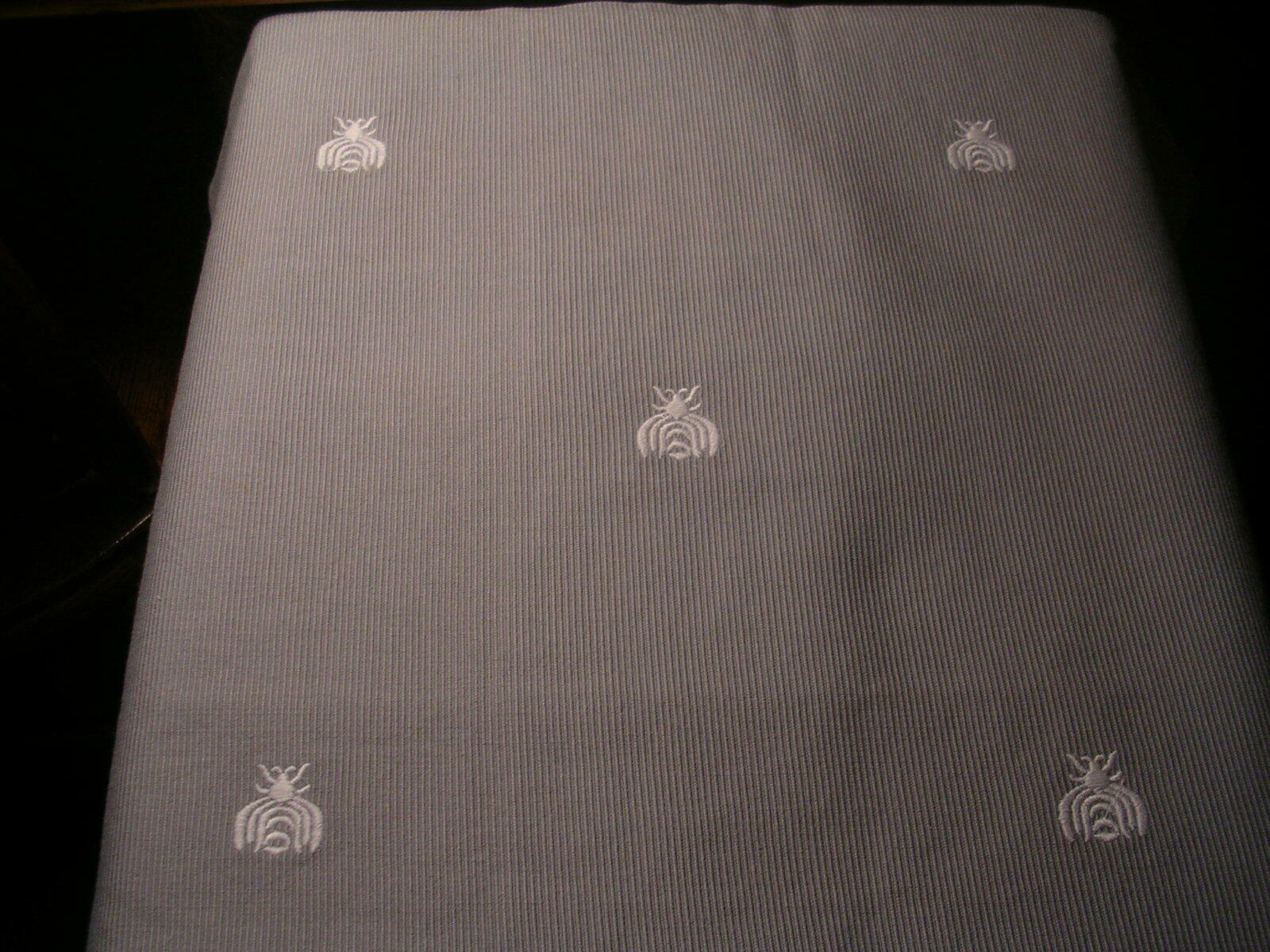 RESTORATION HARDWARE TEEN EMBROIDERED BEE BOUDOIR SHAM GREY 100% COTTON 12 X 18 - Fresh Stock Dated December 2025