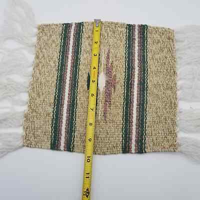 Vintage Wool Saddle Blanket Aztec Mexican Green White Tan Equestrian Horse - Fresh Stock Dated December 2025