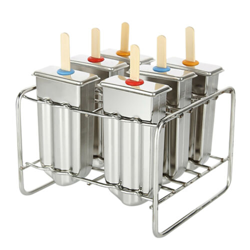 DIY Ice Cream Makers Stainless Steel Popsicle Mold Kit Stick Holder for Home NEW - Fresh Stock Dated December 2025
