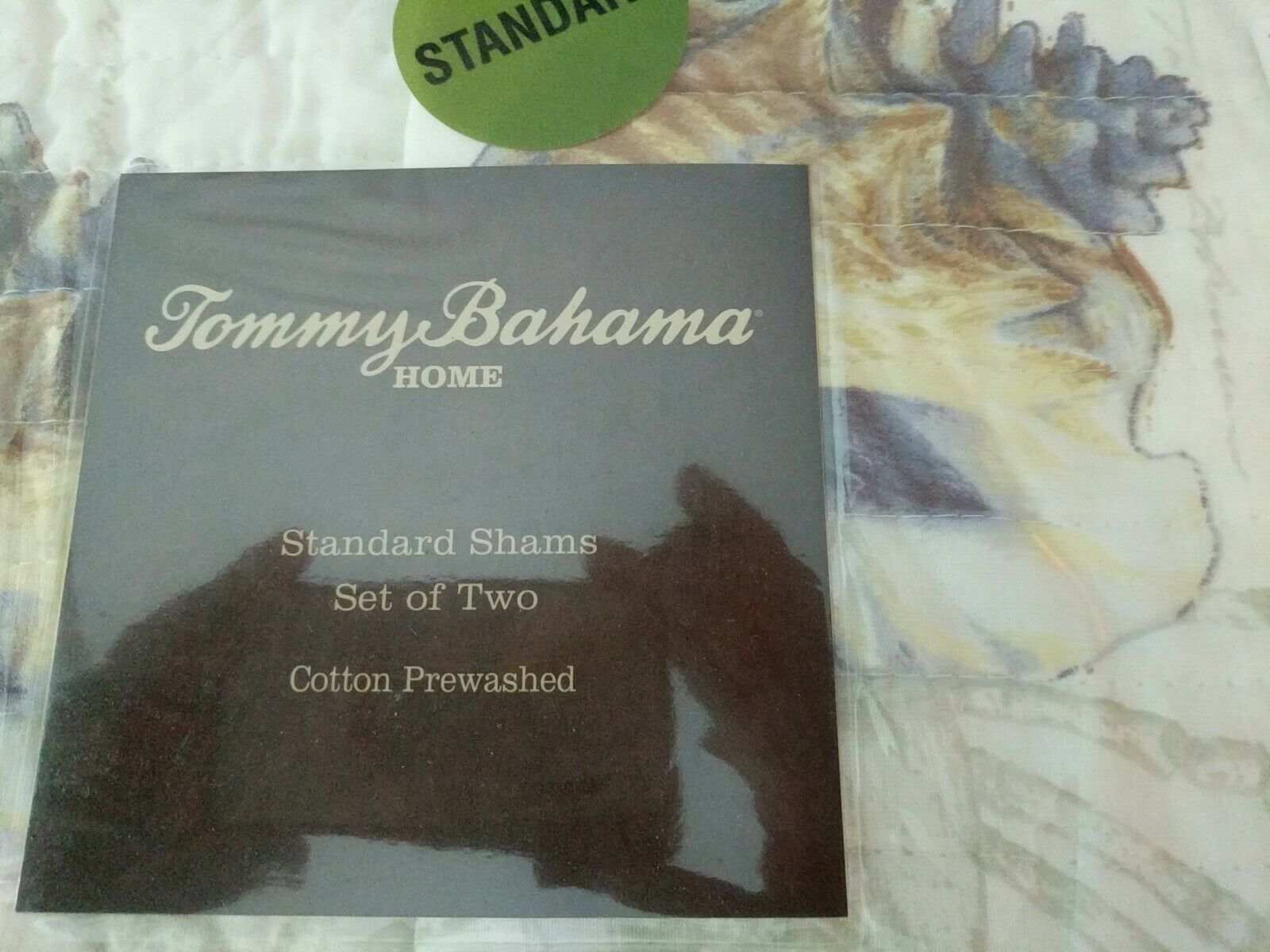 TWO Tommy Bahama Kemps Bay Standard Shams Seashell Cotton 20 x 26 nwt - Fresh Stock Dated December 2025