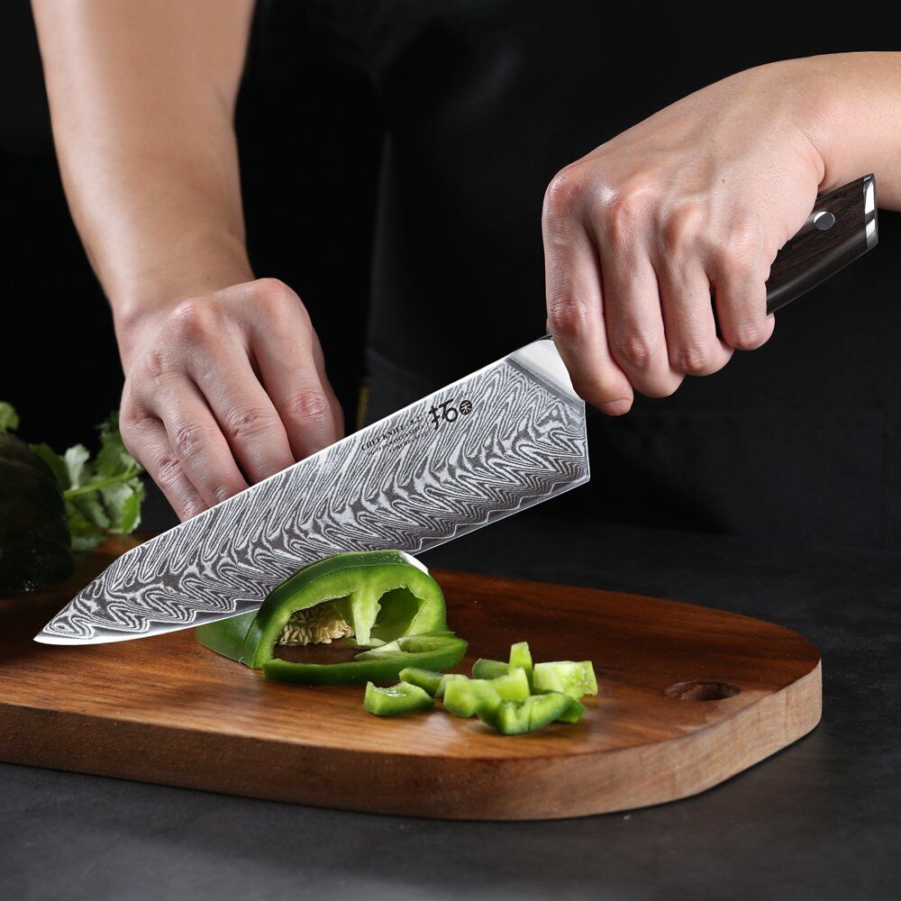 5Pcs TURWHO Kitchen Cooking Knife Set Japanese VG10 Damascus Chef Knives Block - Fresh Stock Dated December 2025