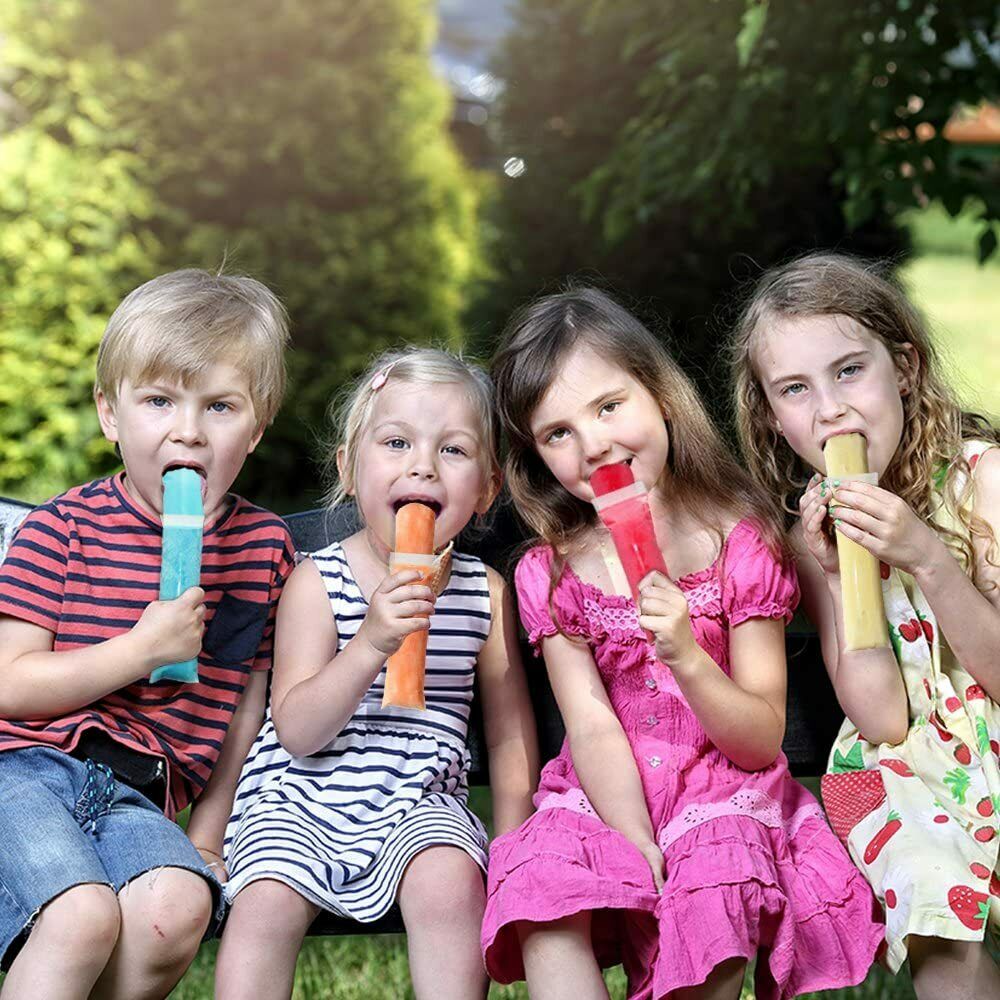 125 Ice Candy Popsicle Disposable Ice Pop Bags Ziplock Freezer Bag - Fresh Stock Dated December 2025