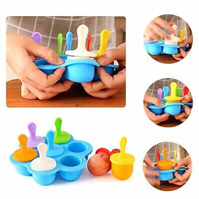 Mini Silicone Popsicle Molds, 7-cavity DIY Ice Pop Mold With light-purple - Fresh Stock Dated February 2026