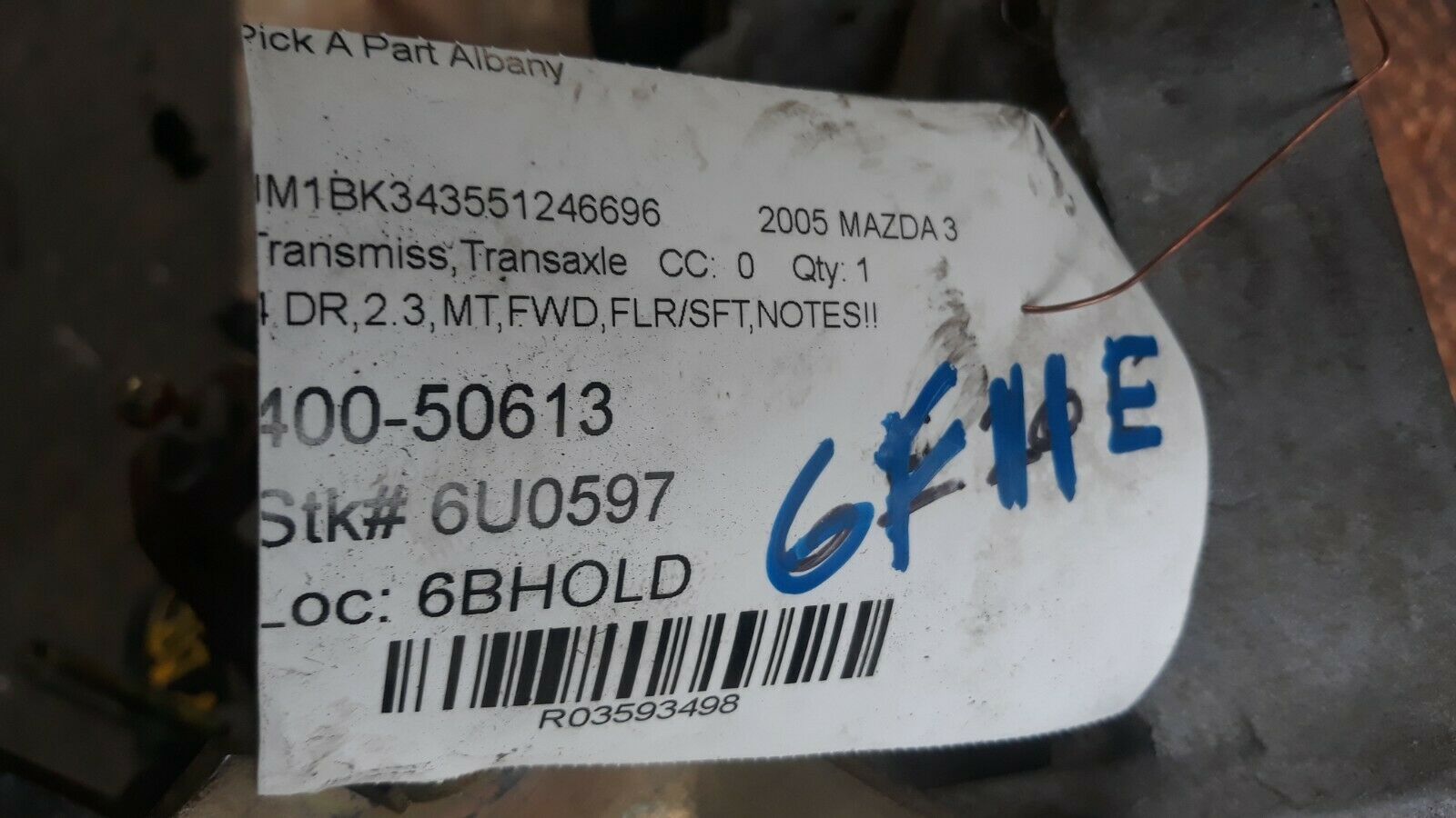 ✔ 2004-2006 Mazda 3 5 Speed MANUAL Transmission with ABS - Fresh Stock Dated December 2025