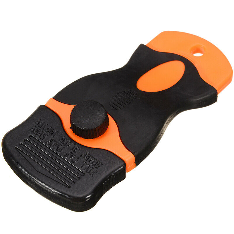 100Pcs Plastic Razor Blades Scraper Edged Sticker Removal Glass Window Clean USA - Fresh Stock Dated February 2026