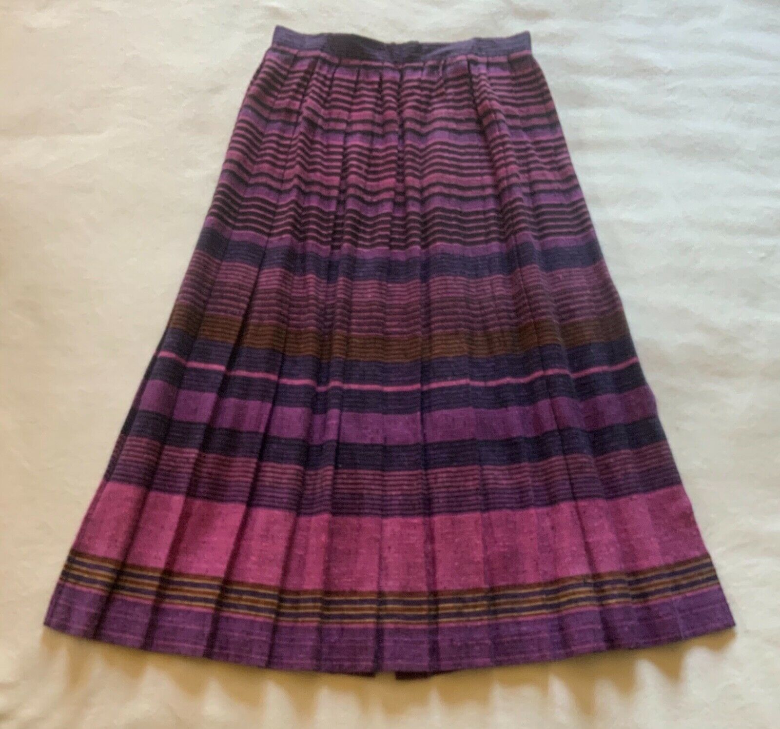 Vintage striped accordion pleat skirt by Counterparts. - Fresh Stock Dated December 2025