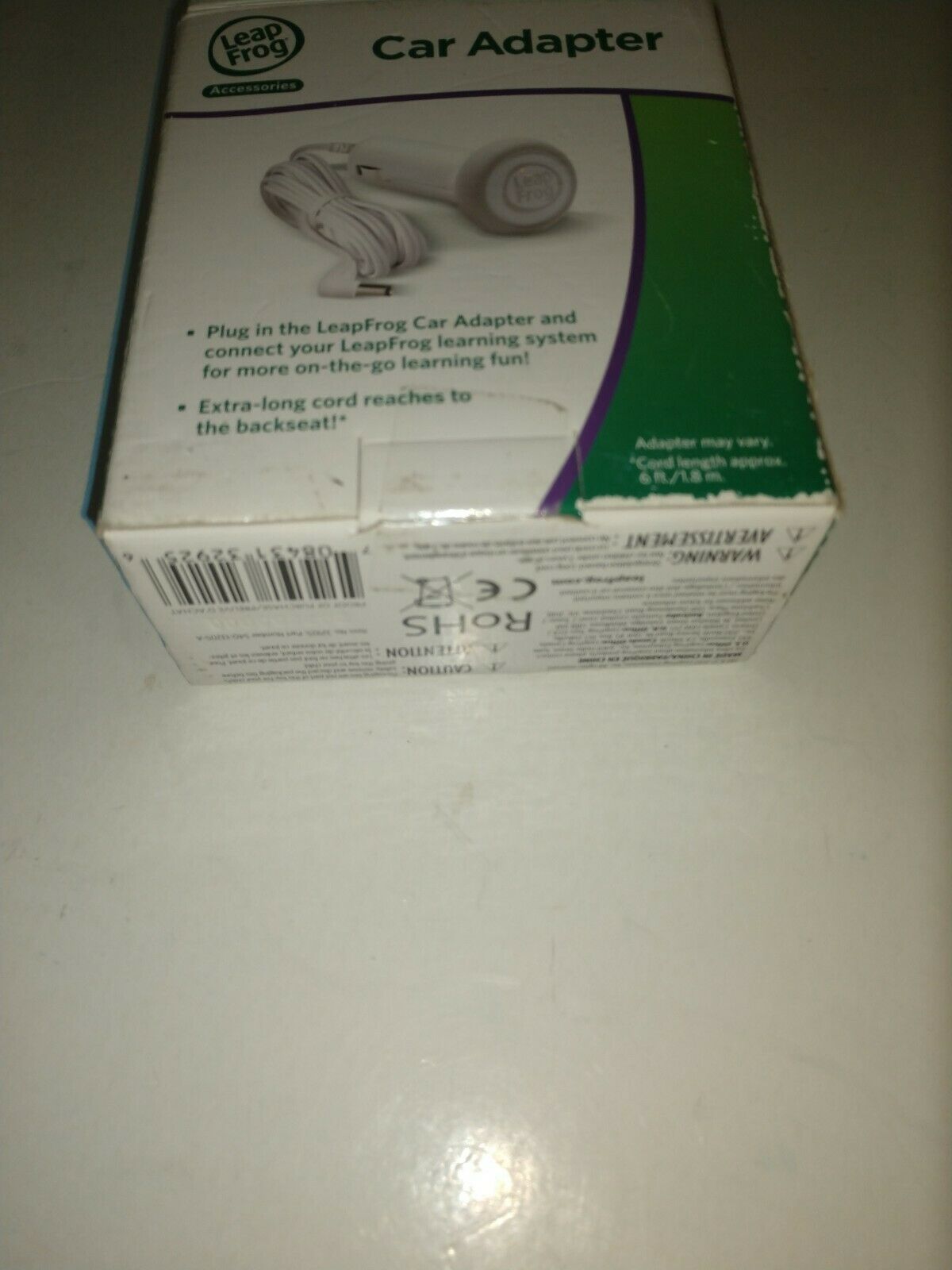 LEAP FROG Car Adapter Accessory Brand For LeapPad LeapPad2 Leapster GS FREE SHIP - Fresh Stock Dated February 2026