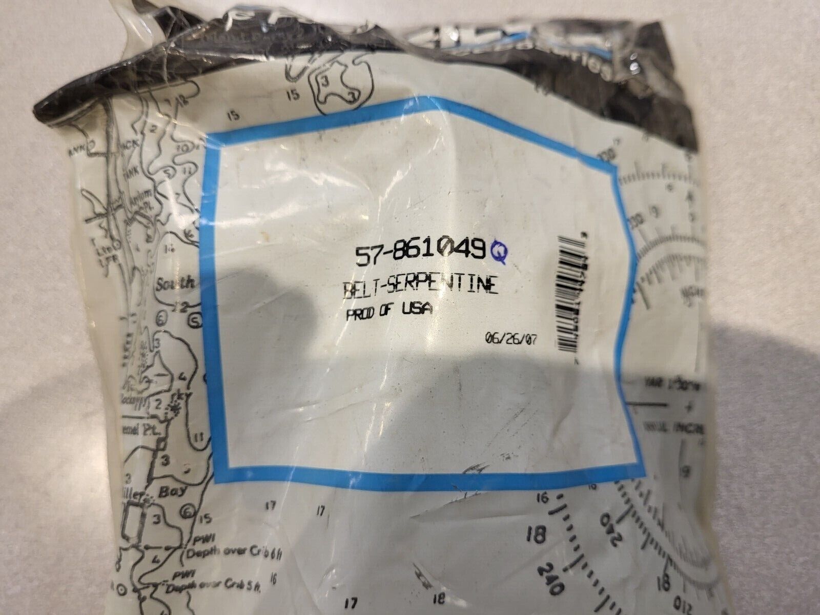 New Mercury/ Mercruiser Belt, Part #57-861049Q - Fresh Stock Dated February 2026