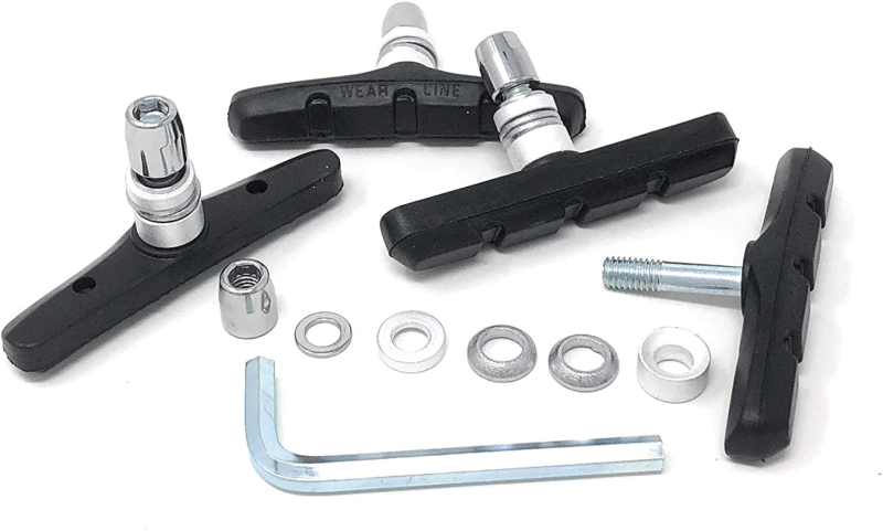 Mongoose Bicycle Brake Pads Durable Curve Design Fits Most Bikes Black - Fresh Stock Dated February 2026