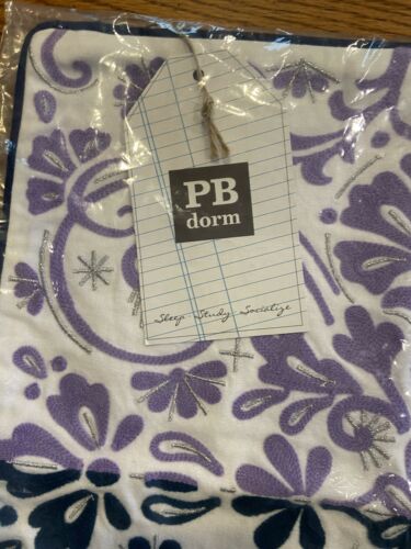 Pottery Barn Dorm Calypso Crewel Pillow Cover 16X16 NWT - Fresh Stock Dated December 2025